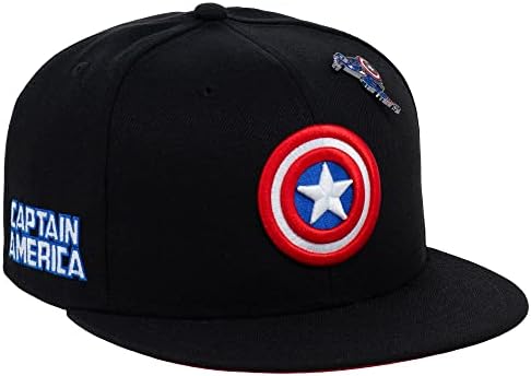 מארוול קפטן אמריקה אופנה מצויד עם כובע ביל שטוח