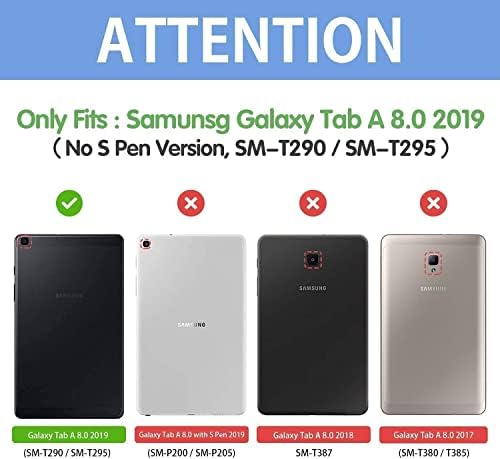 מארז Suplik Kids עבור Samsung Galaxy Tab A 8.0 אינץ '2019 בלבד, Galaxy Tab A 8.0 2019 מארז עם מגן מסך, ידית