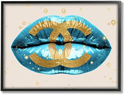 סטופל תעשיות מעצב אופנה לוגו מבריק כחול שפתון שפתיים, עיצוב על ידי מדליין בלייק