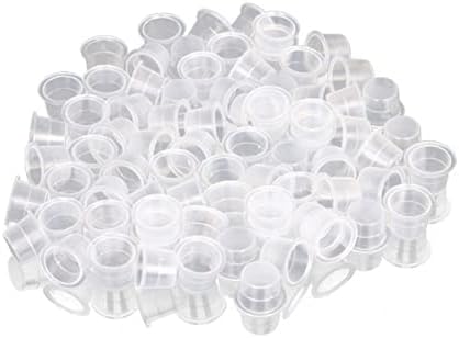 ערכת ריסים 1000 יחידות ערכות כובעי קעקוע מיקרובליידינג גודל מיכל דיו כוסות אספקת פלסטיק של איפור