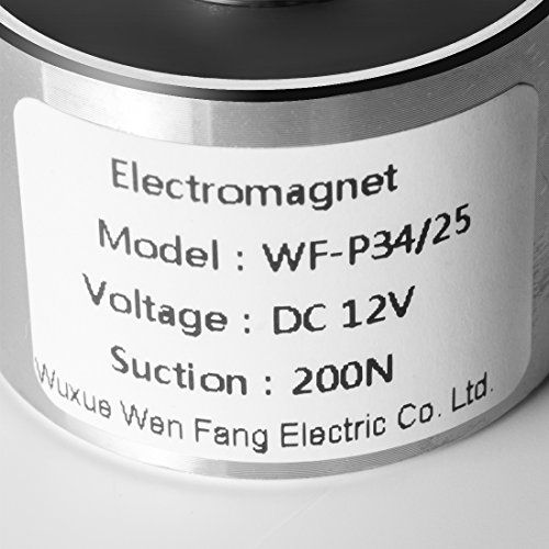 AEXIT 12VDC 200N אביזרי הרמה חשמליים מגנט חשמלי מגנט אלקטרומגנט סולנואיד הרמה אחיזת מגנטים טון כסף