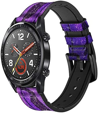 CA0703 עור ריקוד מוט וסיליקון רצועת רצועת שעונים חכמה לשעון כף היד SmartWatch Smart Watch גודל
