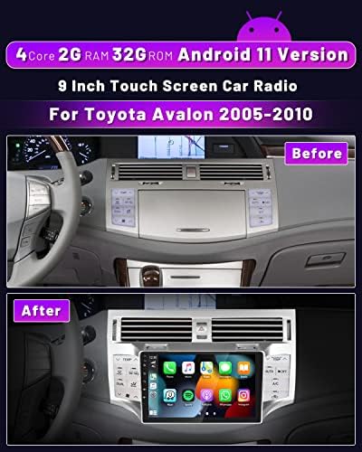 2G+32G סטריאו לרכב אנדרואיד 11 לרדיו 2005-2010 טויוטה רדיו Avalon עם Apple Carplay Android Auto אלחוטית,