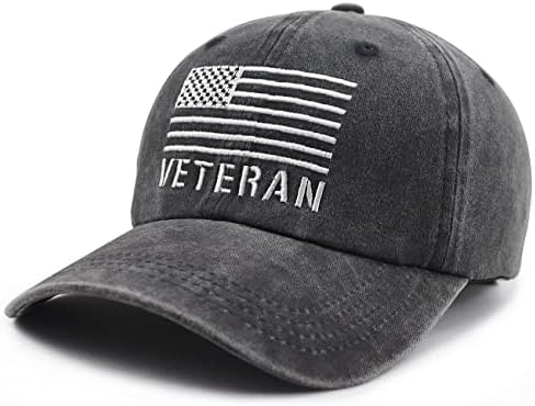 כובע לגברים נשים, מצחיק מתכוונן רקמת אמריקאי צבא צבאי בייסבול כובע