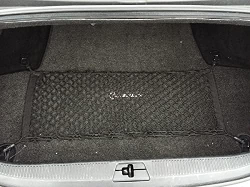 סגנון רצפה סגנון רכב אלסטי מטען מטען רשת עבור Lexus LC 350 2018-2023 - מארגני תא מטען פרימיום ואחסון