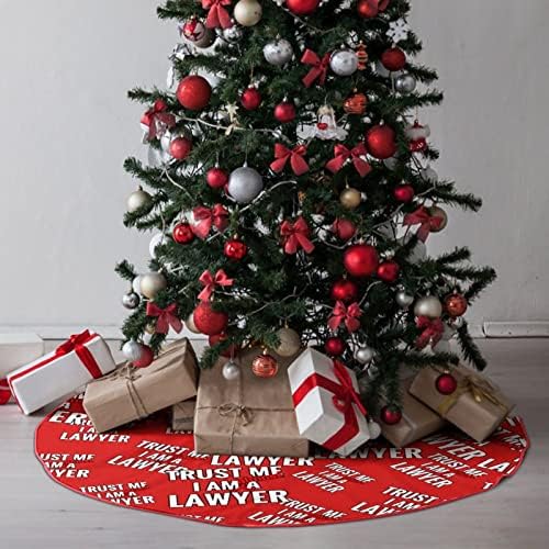 תאמין לי שאני כמעט עורך דין עץ חג המולד חצאית קטיפה רכה מכוסה למסיבת חג המולד קישוטים חגיגיים מקורה בחוץ