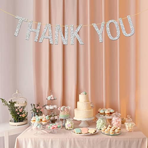 אינורו תודה באנר-כסף גליטר הודיה יום - חתונה גבתון תא צילום אבזרי יום נישואים כלה מסיבת אספקת קישוט