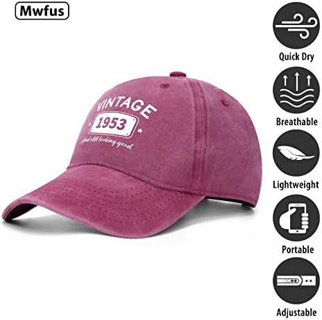 MWFUS 40/50/60/70/80 מתנות ליום הולדת לנשים כובעי גברים, נשים מתנות לגברים רעיונות כובע בייסבול