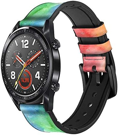 CA0520 צבעי צבעי מים צבעוניים וסיליקון רצועת רצועת שעונים חכמה לשעון כף יד שעון חכם גודל שעון חכם