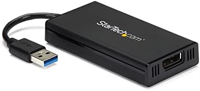Startech.com USB 3.0 למתאם DisplayPort 4K Ultra HD, DisplayLink מוסמך, ממיר וידאו עם כרטיס גרפי חיצוני - Mac &