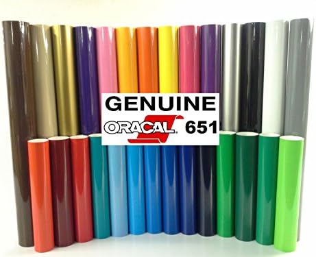 Oracal 651 12 x 30ft vinyl vinyl בחר בצבע ממס מבוסס דבק מבוסס דבק מדבקות עטוף קליליות עם מגב רב-תכליתי