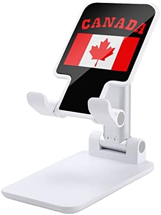 דגל קנדה דגל טלפון סלולרי מתקפל מתקפל מחזיק טלפון סלולרי מתכוונן תואם טבליות מתגי אייפון