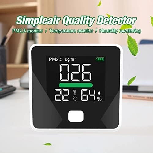 Doubao PM2.5 גלאי איכות אוויר גלאי טמפרטורה לחות מד גז צג גז LCD מסך מדחום אבק רב פונקציה