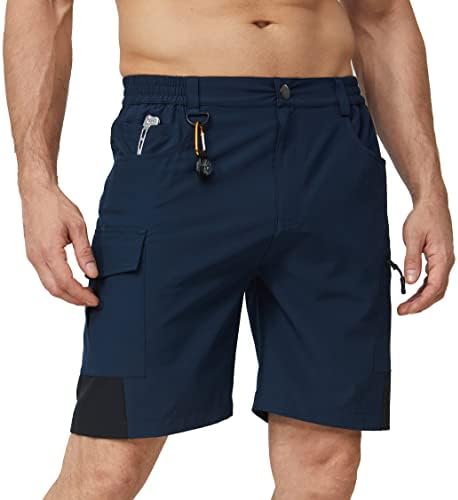מכנסי מטען לטיולי גברים של NoMolen מכנסיים קצרים קלים משקל קל יבש מהיר עם כיס רב לאימון קמפינג