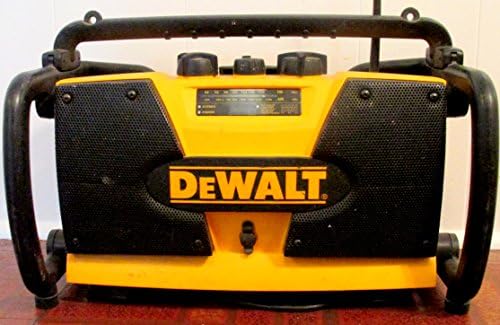 Dewalt DW911 רדיו אתר עבודה משולב ומטען סוללות 7.2-VOLT-18-VOLT