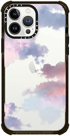 Casetify Ultra Impact Case עבור iPhone 13 Pro Max - עננים - ברור שחור