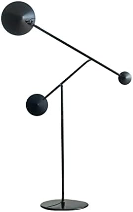 Lhllhl מנורת רצפת אמנות שחורה פשוטה סלון פשוט ספה מנורה לרצפה נורדי חדר שינה חדר שינה מנורת שולחן אנכית