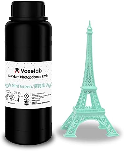 שרף מדפסת תלת מימד של Voxelab, שרף מהיר של שרף LCD UV -Curep שרף פוטופולימר סטנדרטי 405 ננומטר