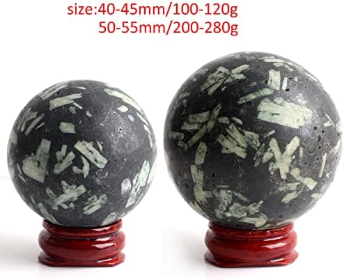 Heeqing AE216 1PC 40-60 ממ טבעי אבן רפואית כדור כדורגל כדורי כדורגל מלוטש גלובוס קישוט ריפוי עיצוב הבית קולקציית