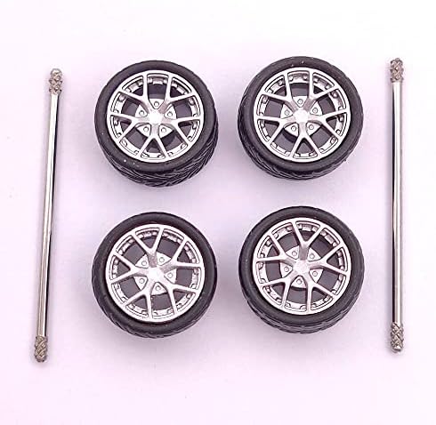 גלגלים צמיגי גומי מותאמים אישית רכזת סרנים שונה עבור 1:64 דגם רכב דגם Matchbox/Minigt/Master/Hotwheels
