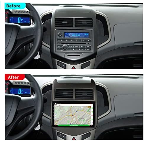 Bestycar 9''Android רדיו רדיו סטריאו לשברולט Aveo Sonic 2011-2015 אוקטה ליבה אנדרואיד 10.0 מסך מגע