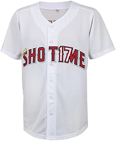 Shot17me's Shotime 17 Ohtani Baseball Jersey רקמה היפסטר היפ הופ חולצות בגודל אחד גדול יותר