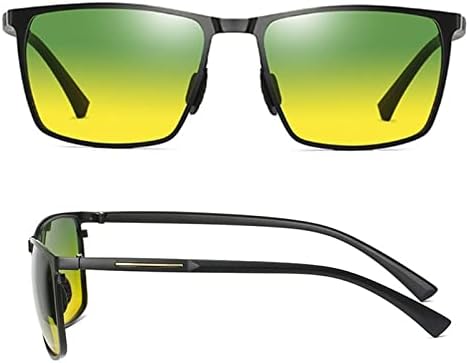 משקפי ראיית לילה לגברים נהיגה, משקפי שמש מקוטבים נגד סנוור 400 משקפי שמש גשומים לדיג משקפי גולף