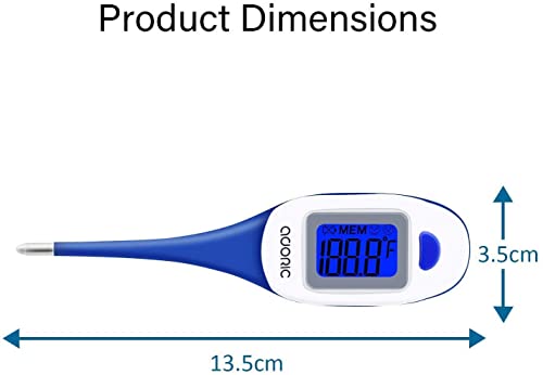 דיגיטלי מדחום, מדויק מהיר קריאת טמפרטורת מדידת כלי חום בודק עמיד למים 1 חבילה אקראי צבע