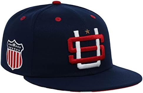 טבעות וקרונס ארצות הברית של אמריקה המדינה גאווה לוגו מצויד שטוח ביל כובע חיל הים