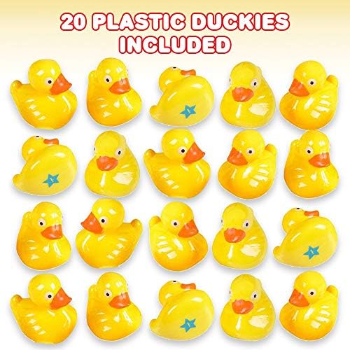 משחק התאמת ברווז פלסטיק של גאמי, כולל 20 ברווזים עם מספרים וצורות, משחק זיכרון לילדים, צעצועי למידה חינוכיים