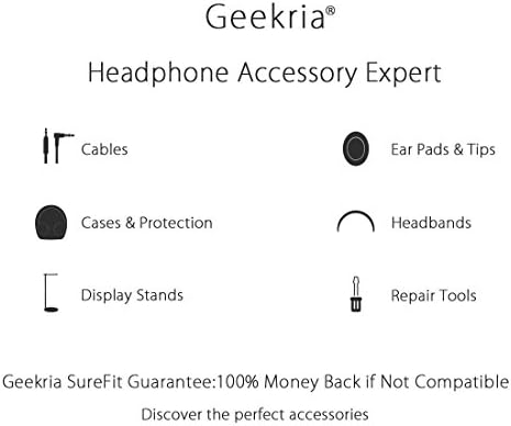 Geekria Quickfit עור רפידות אוזניים של Sony MDR-RF6000, RF6500, RF7000, RF7100, MDR-DS6000, DS6500,