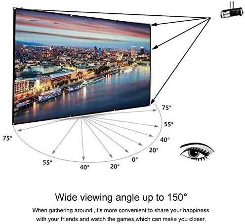 N/A מסך מקרן מתקפל בית נייד בית חיצוני KTV Office 3D מקרן מסך מסך הקרנת מסך 60/72/84/100/120/150 אינץ