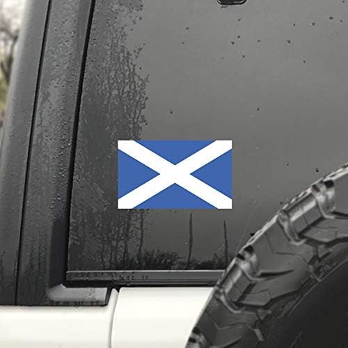 JMM תעשיות סקוטלנד דגל ויניל מדבקת מדבקות רכב סקוטי פגוש חלון 2-חבילות 5 אינץ