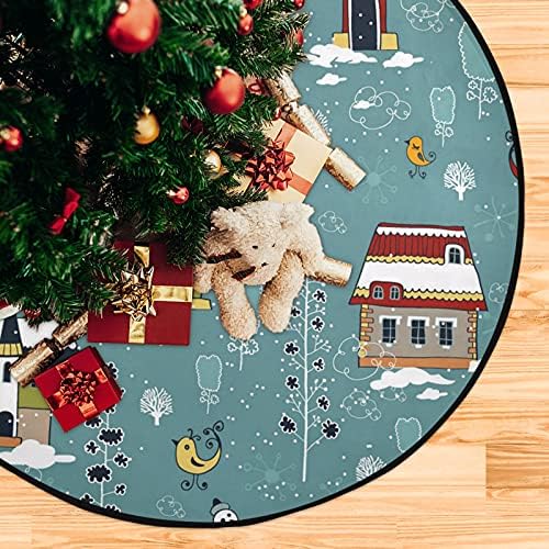 מחצלת עץ שלג לחג המולד עץ עץ אטום למים שטיח מחצלת מגש מתחת לאביזר עץ חג המולד לאספקת בית הגנה על רצפה