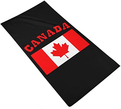 דגל קנדה מגבות ידיים פנים וגוף שטיפת גוף מטלוני רחצה רכים עם חמוד מודפס למלון מטבח אמבטיה