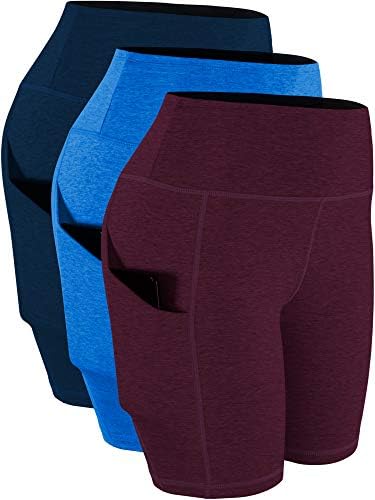 מכנסי דחיסה מותניים גבוהים של CADMUS לנשים לנשים המריצות מכנסיים קצרים שני כיסים