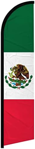 דגל פרסום באנר ללא רוח מקסיקו - מושלם לקמעונאים, חנויות, עסקים, מסעדות