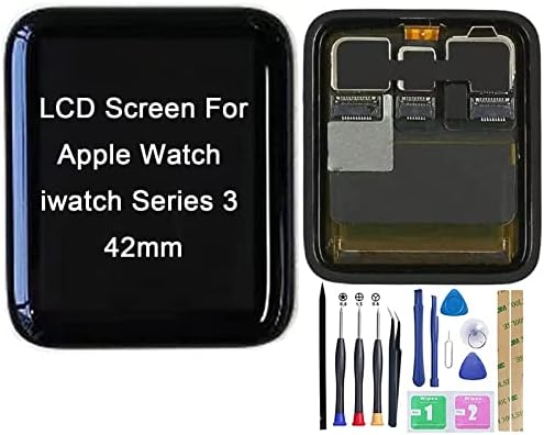 מסך LCD של Jinyan עבור Apple Watch Iwatch Series 3 42 ממ GPS תצוגת LCD מקורית + מסך מגע חיצוני