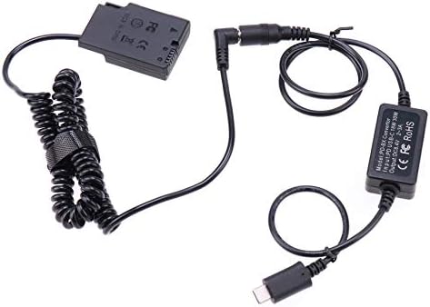 פוטגה בנק כוח USB מסוג C כבל מתאם חשמל עם סוללת דמה EN-EL14 עבור Nikon D3100 D3200 D3300 D3400 D3500