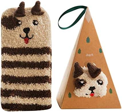 חמוד 3 ד בעלי החיים עם אריזת מתנה פליז חורף מעובה קריקטורה רקמת רצפת חג המולד חיצוני דקורטיבי דלעת
