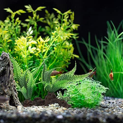 צמחים מלאכותיים מלאכותי אקווריום צמחי דגי טנק פלסטיק צמחי מים זוחלים טנק מים ימיים דשא דקורטיבי גינון בית גידול