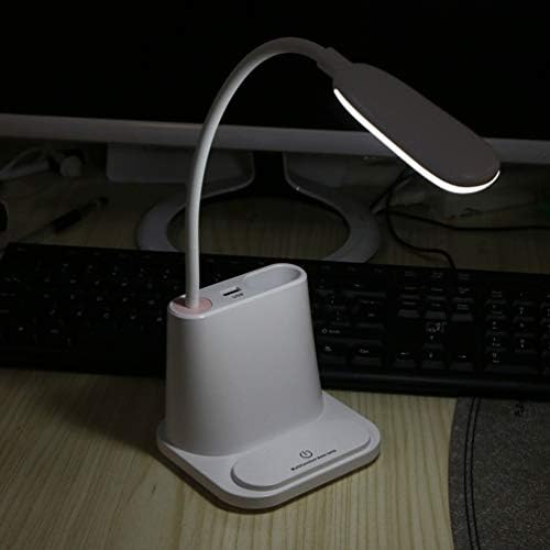 טוינדונה לבנה LED LED שולחן כתיבה מנורה לעומק USB טעינה מנורת טעינה מגע מגע מיטת מיטה מיטת לילה מנורת