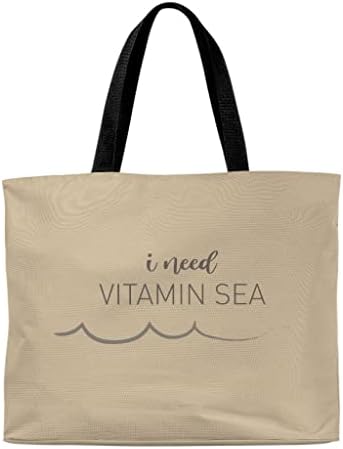 אני זקוק לתיק טוט ים ויטמין - תיק קניות בקיץ - תיק חוף