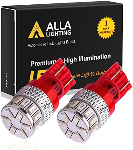 תאורת אללה 2 מחצבים סופר ברייט 194 24 194LL נורות LED אדומות טהורות נורות אורות סמן צד קדמי