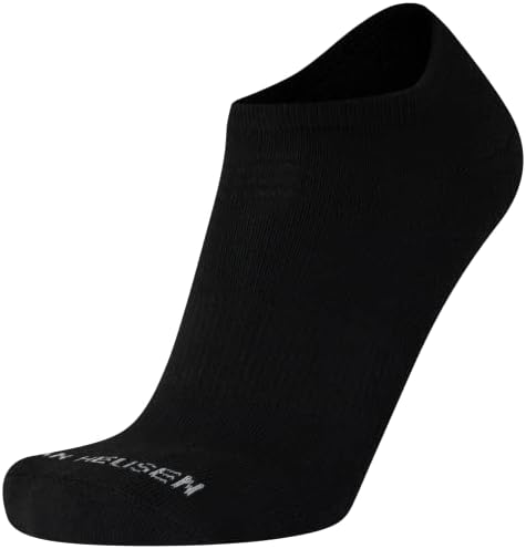 גרבי גברים של ואן הוזן - כרית אתלטית גרבי קרסול חתוכים נמוכים, גודל 6-12.5, הכל שחור