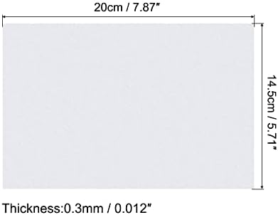 Meccanixity Shrink גיליון פלסטיק, 11.42x7.87x0.012 אינץ