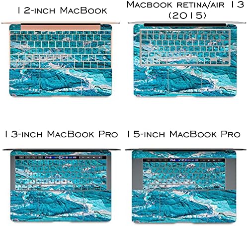 Cavka Vinyl Mancal עור תואם ל- MacBook Pro 16 M1 Pro 14 2021 AIR 13 M2 2022 רשתית 2015 MAC 11 MAC 12 מדבקה צבע