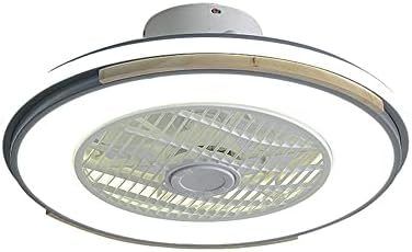 מאוורר תקרה Wylolik עם אור - סומק הר מודרני מקורה 20.47 LED לעומק מאווררי תקרה פרופיל נמוך עם שלט רחוק, שינוי