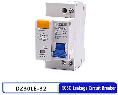 Zlast DZ30L DPNL 230V 1P+N מפסק זרם שיורי עם מגן דליפה נוכחי-זרם קצר RCBO MCB 6-32A הדפסת לייזר