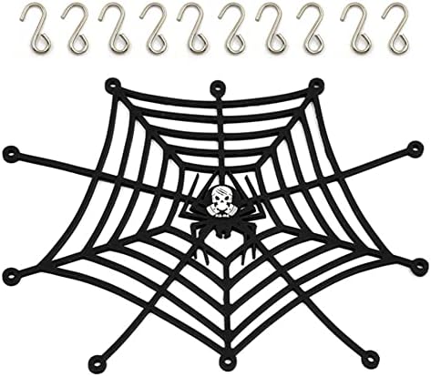 מתלה גג שחור מטען אלסטי עכביש עכביש רשת מזוודות רשת & וו ל 1:10 RC סורק קישוט לרכב